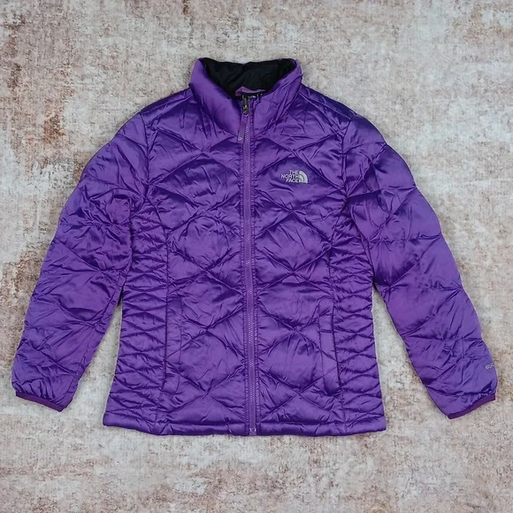 The North Face Purple Quilted 550 Down Puffer Jacket